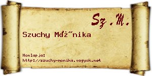 Szuchy Mónika névjegykártya