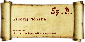 Szuchy Mónika névjegykártya